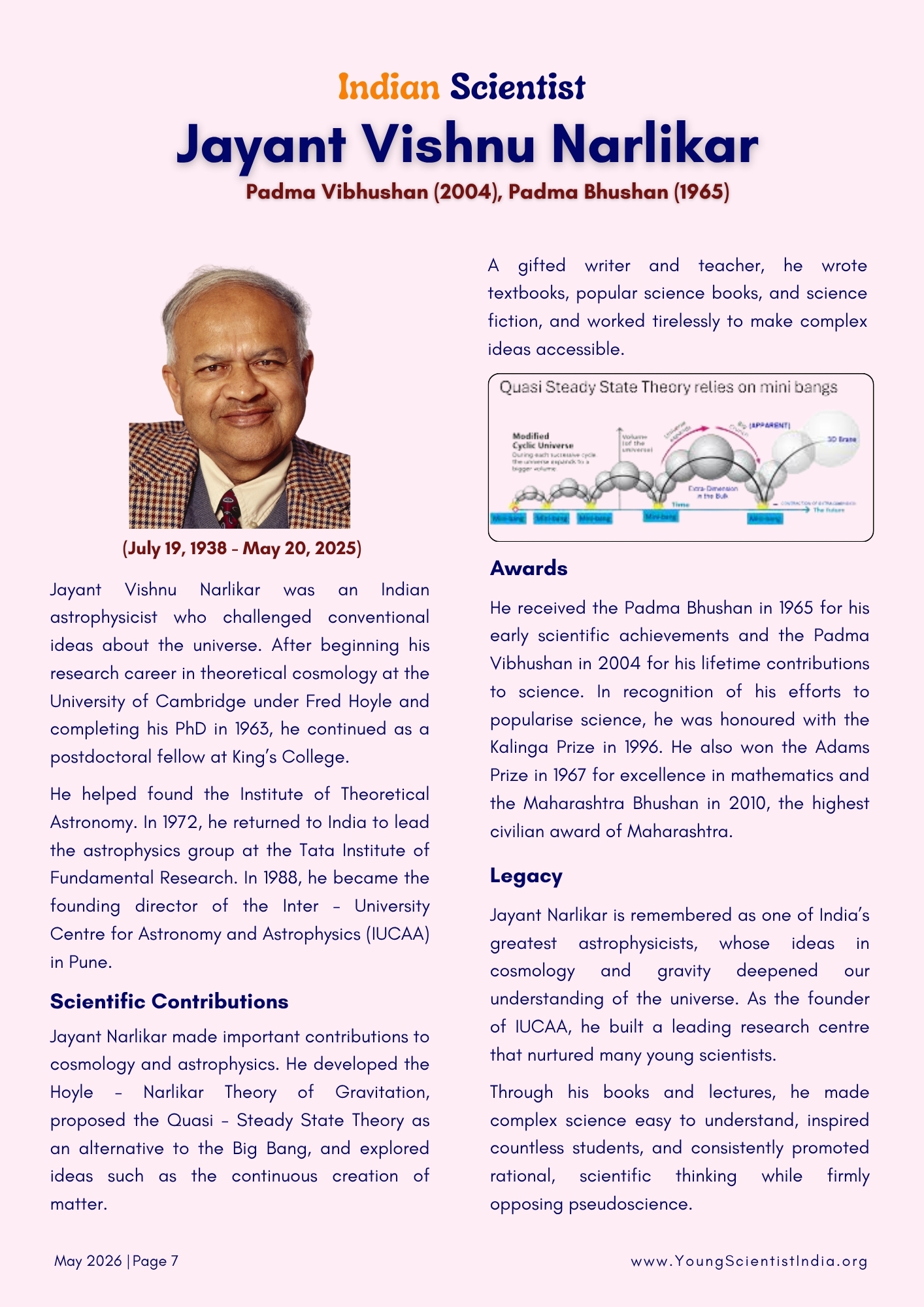 Jayant Vishnu Narlikar